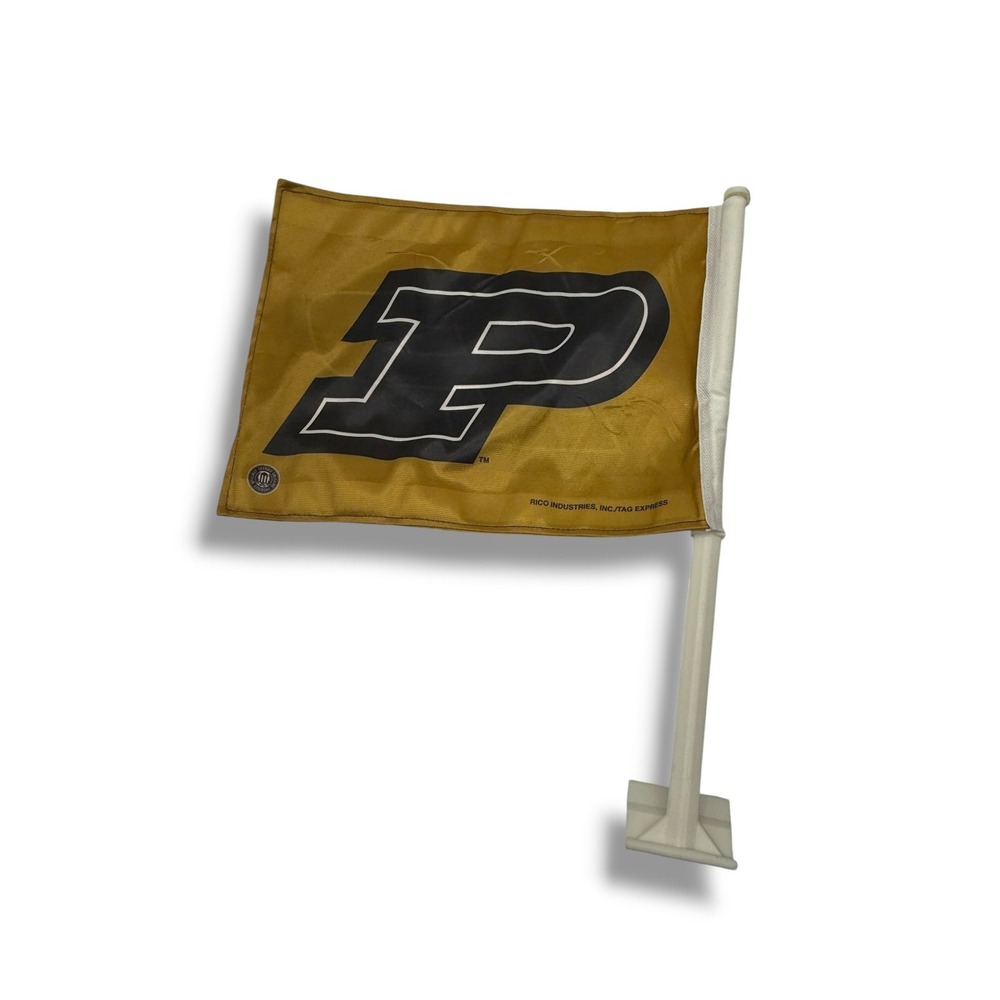 Purdue Boilermakers Car Flag Gold Black‎ Motion NCAA Auto Window Tailgate Banner